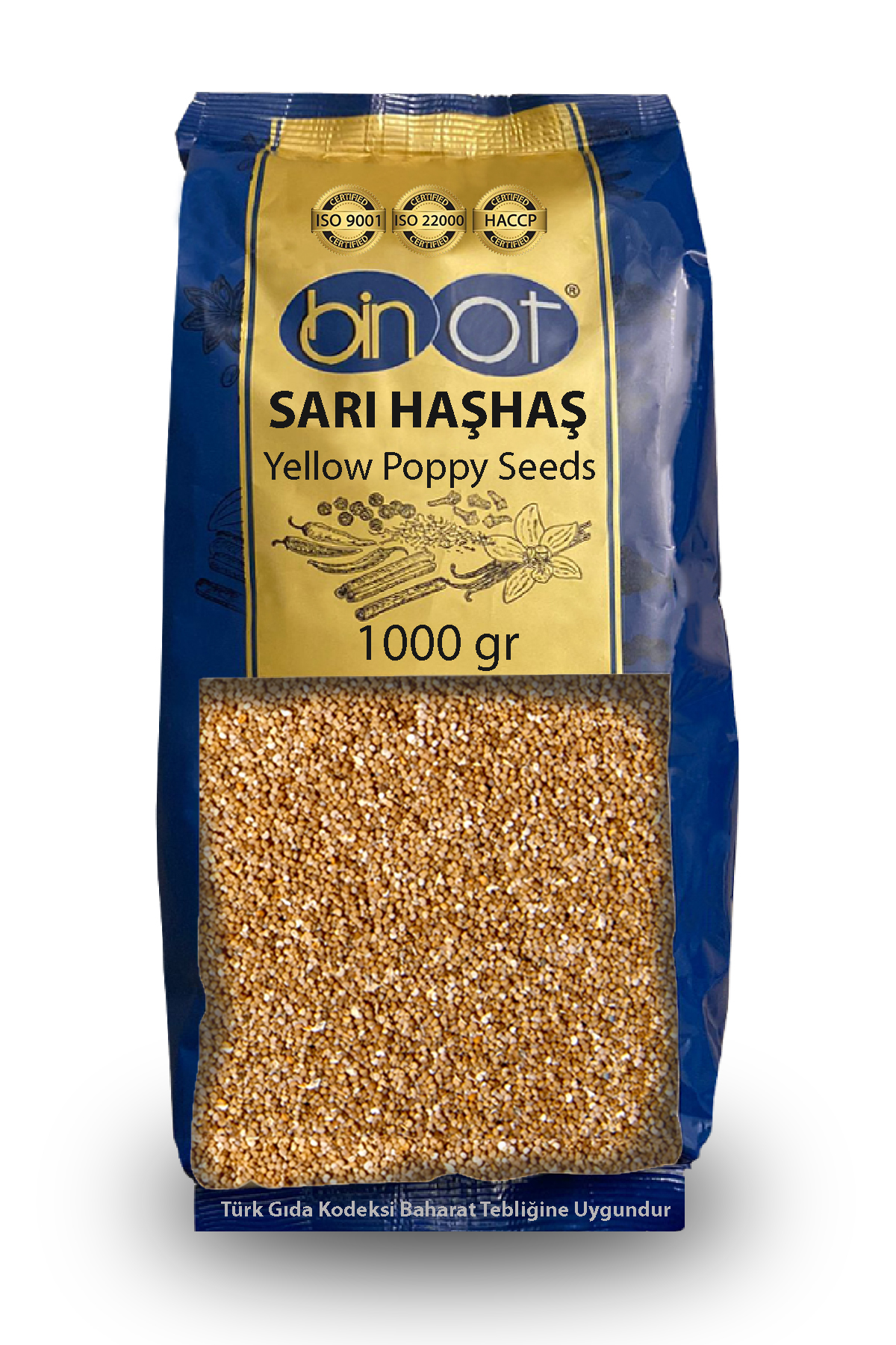 BİNOT HAŞHAŞ SARI 1 KG